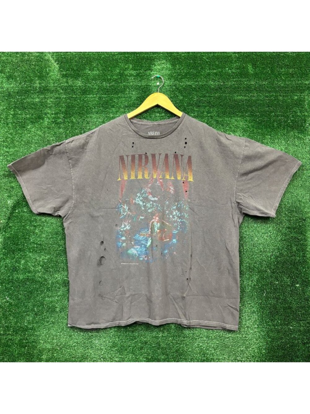 Nirvana Unplugged oversized vtg style Tshirt size one size